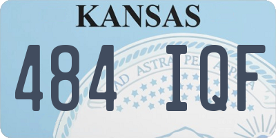KS license plate 484IQF