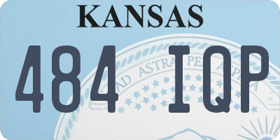 KS license plate 484IQP