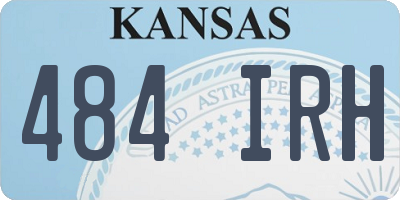 KS license plate 484IRH