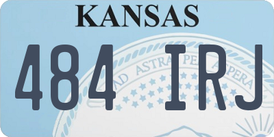 KS license plate 484IRJ