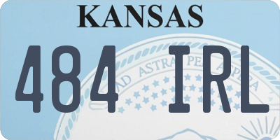 KS license plate 484IRL