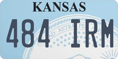 KS license plate 484IRM