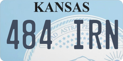 KS license plate 484IRN