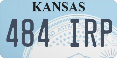 KS license plate 484IRP