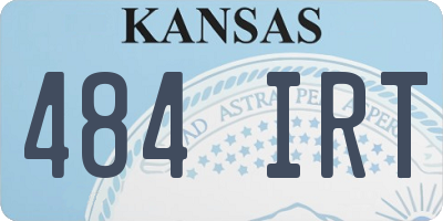 KS license plate 484IRT