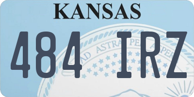 KS license plate 484IRZ