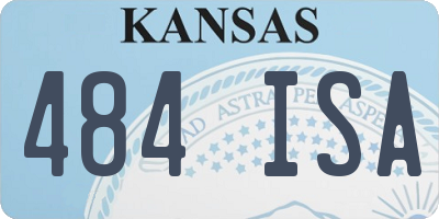 KS license plate 484ISA