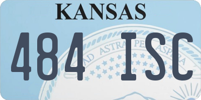 KS license plate 484ISC
