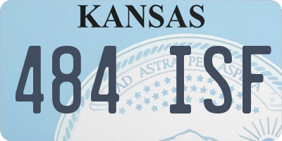 KS license plate 484ISF