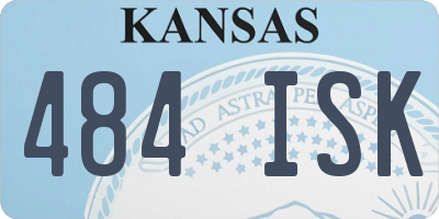 KS license plate 484ISK