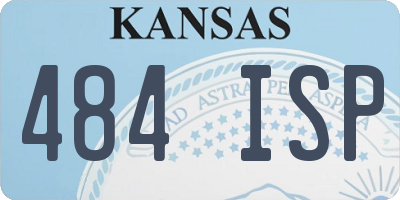 KS license plate 484ISP