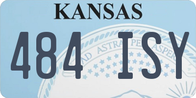 KS license plate 484ISY