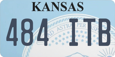 KS license plate 484ITB