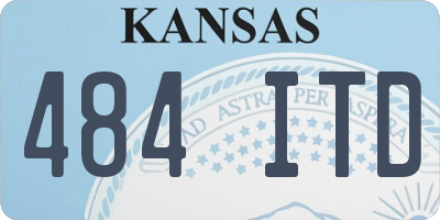 KS license plate 484ITD