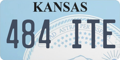 KS license plate 484ITE