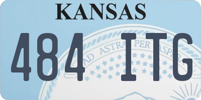 KS license plate 484ITG