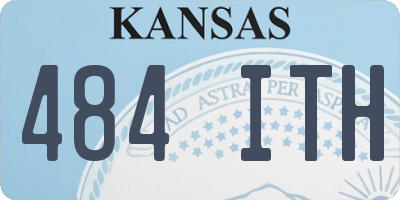 KS license plate 484ITH