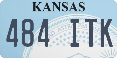 KS license plate 484ITK