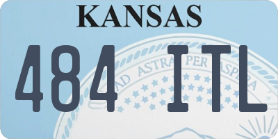 KS license plate 484ITL