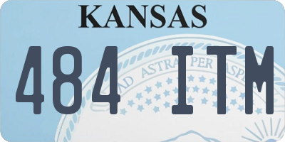 KS license plate 484ITM