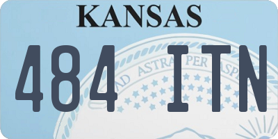 KS license plate 484ITN