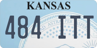 KS license plate 484ITT