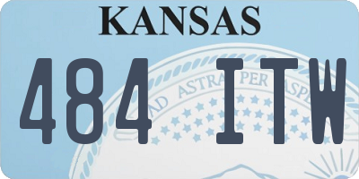 KS license plate 484ITW