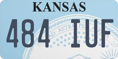 KS license plate 484IUF