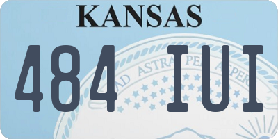 KS license plate 484IUI