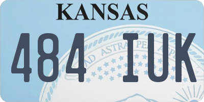 KS license plate 484IUK