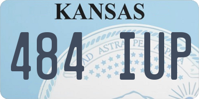 KS license plate 484IUP