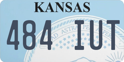 KS license plate 484IUT