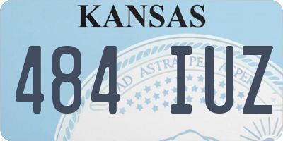 KS license plate 484IUZ