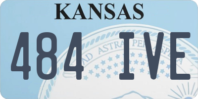 KS license plate 484IVE