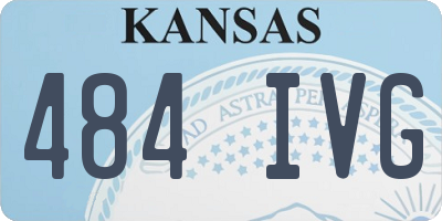KS license plate 484IVG