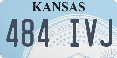 KS license plate 484IVJ
