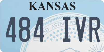 KS license plate 484IVR