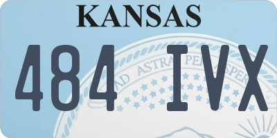 KS license plate 484IVX
