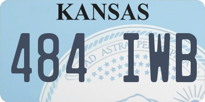 KS license plate 484IWB