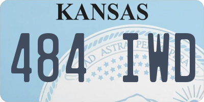KS license plate 484IWD