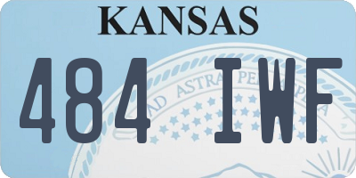 KS license plate 484IWF