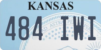 KS license plate 484IWI