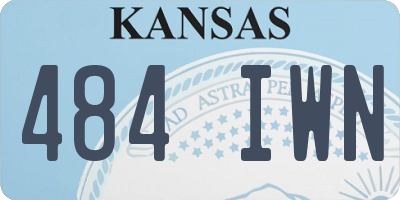 KS license plate 484IWN