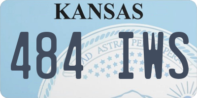 KS license plate 484IWS