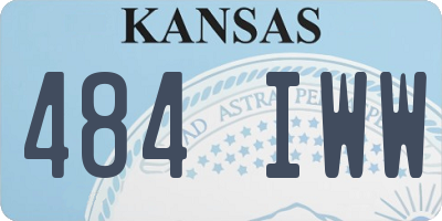 KS license plate 484IWW