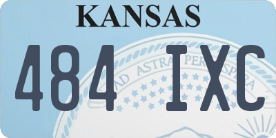 KS license plate 484IXC