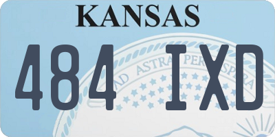KS license plate 484IXD