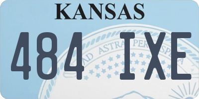 KS license plate 484IXE