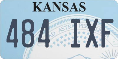 KS license plate 484IXF