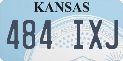 KS license plate 484IXJ